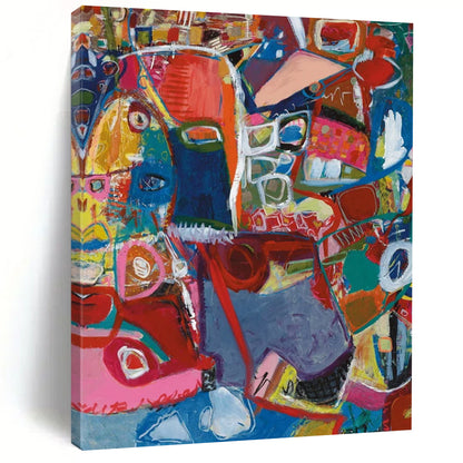 Hand-Painted Large Custom Abstract Paintings: Textured Styles for Dining Room & Bar DTP297