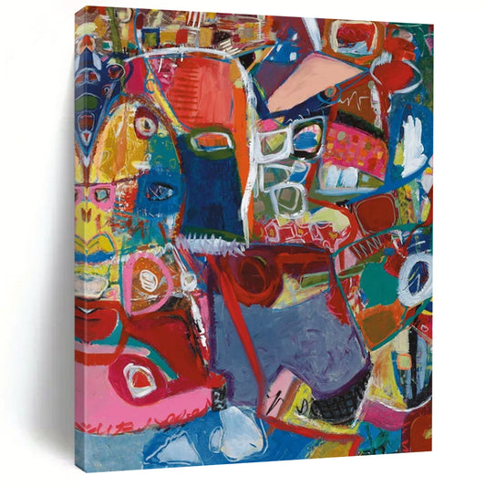 Hand-Painted Large Custom Abstract Paintings: Textured Styles for Dining Room & Bar DTP297