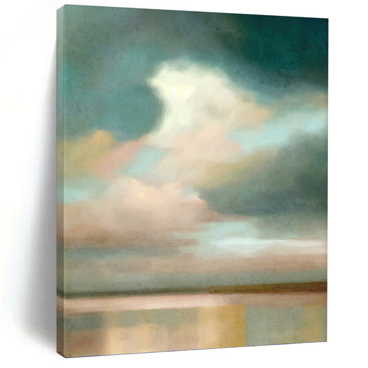 Majestic Hand - Painted Textured Abstract Art on Canvas for Hotel & Entryway DKH1357