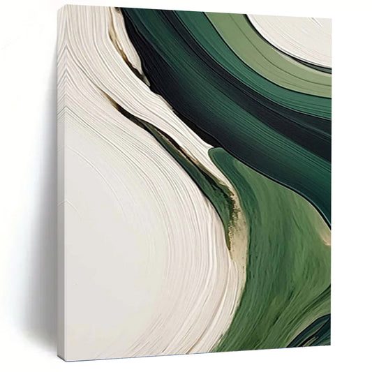 King - Sized Hand - Painted Custom Abstract Mural (with Lush Textures), for Arranging in Living Room and Hotel Lobby DKH1468