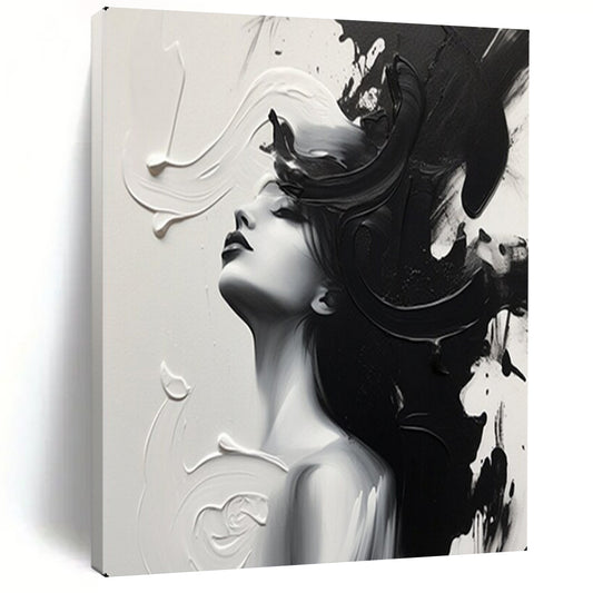 Hand-Painted Large-Scale Textured Abstract Wall Art for Dining Room & Library LargeART2143