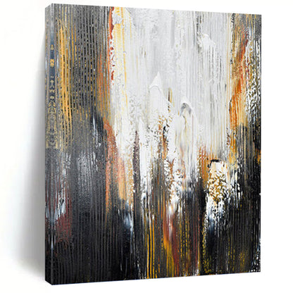 Enormous Hand - Painted Textured Abstract Canvas for Science Lab & Research Facility DKH1229