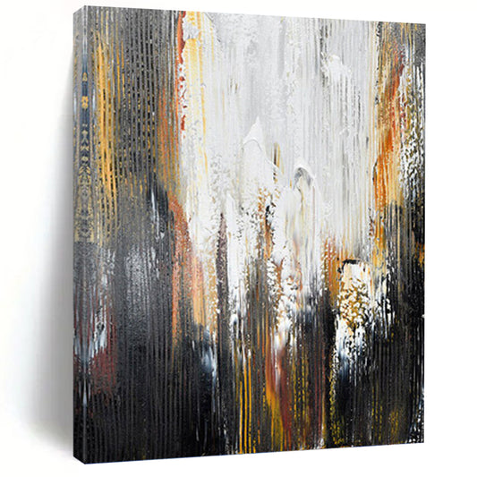 Enormous Hand - Painted Textured Abstract Canvas for Science Lab & Research Facility DKH1229