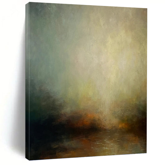 Palace - Scaled Vertical Hand - Painted Custom Abstract Narrative (with Exquisite Textures), for Bedroom and Bar DKH1535