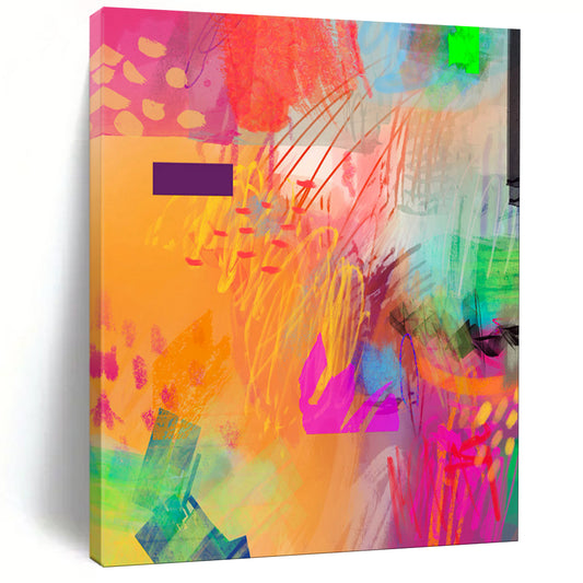 Textured & Rustic Hand-Painted Custom Abstract Painting for Office & Bar LargeART2004