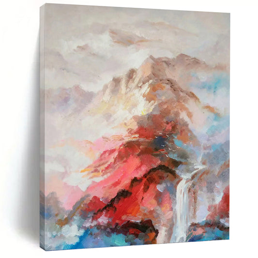 Refined Hand - Painted Textured Abstract for Hotel & Dining Room DKH1348