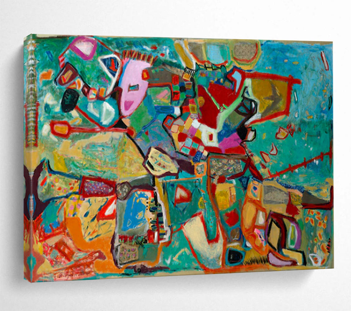 Sophisticated Massive Abstract Canvas Art for Dining Room & Bar LargeART1679