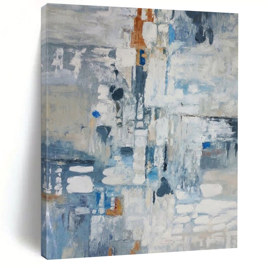 Super - Sized - Format Hand - Painted Textured Custom Abstract Painting for Bedroom and Hallway DTP028