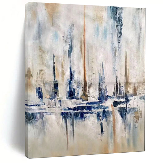 Dreamy & Enchanting Hand-Painted Personalized Abstract Painting for Bedroom & Hotel LargeART1959
