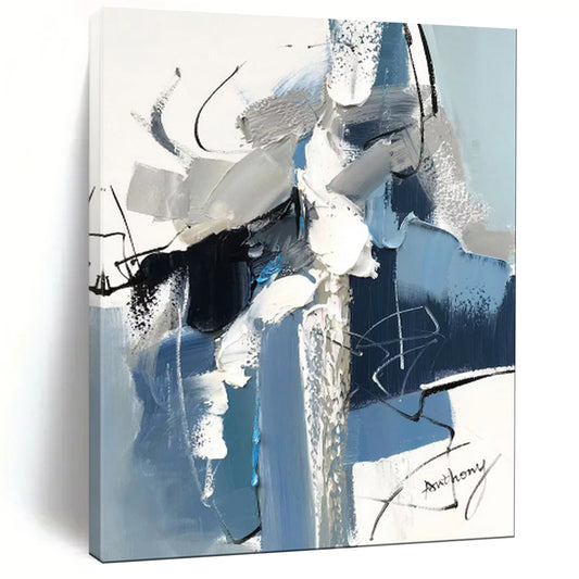 Celestial Textured Abstract Wall Art for Bedroom & Observatory LargeART2082