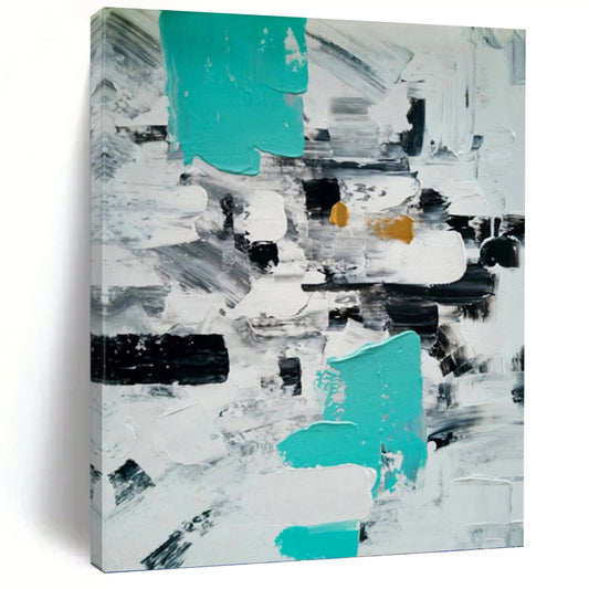 Dynamic Hand - Painted Textured Abstract Painting for Living Room & Office DKH1347