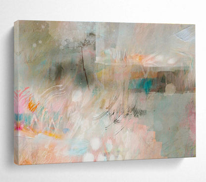 “Serenity’s Embrace” Vast Abstract Canvas for Bedroom & Office DKH203