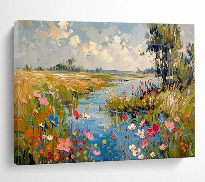 Bold Original Giant Textured Hand - Painted Abstract Wall Art for Impactful Decor DKH833