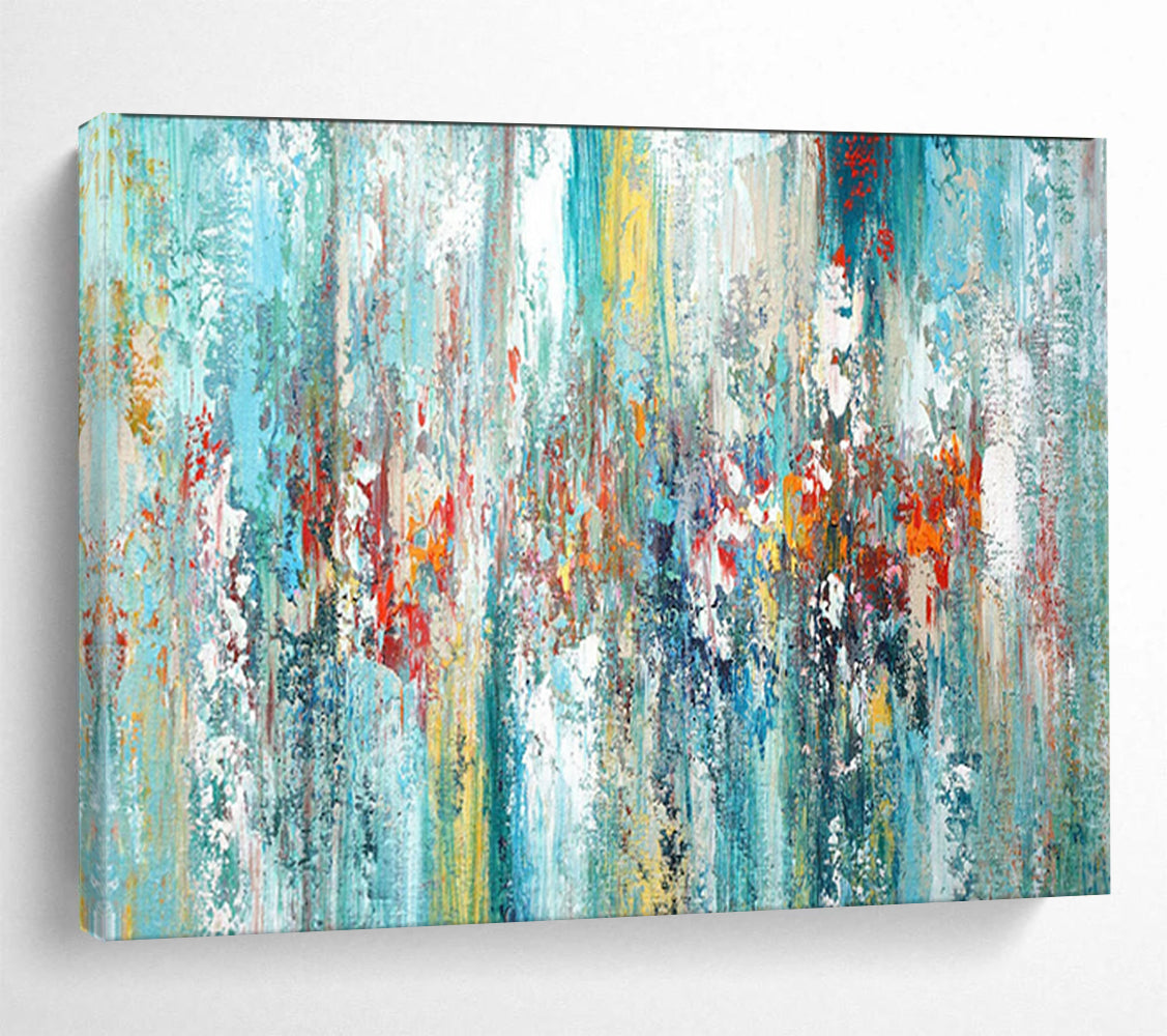 Giant-Sized Hand-Painted Abstract Canvas for Bedroom & Dining Room LargeART1515