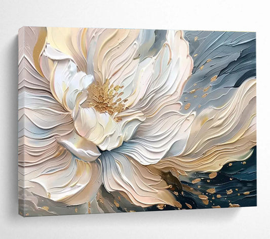 Immense Textured Hand - Painted Abstract Artwork for Artistic Focal Points DKH703
