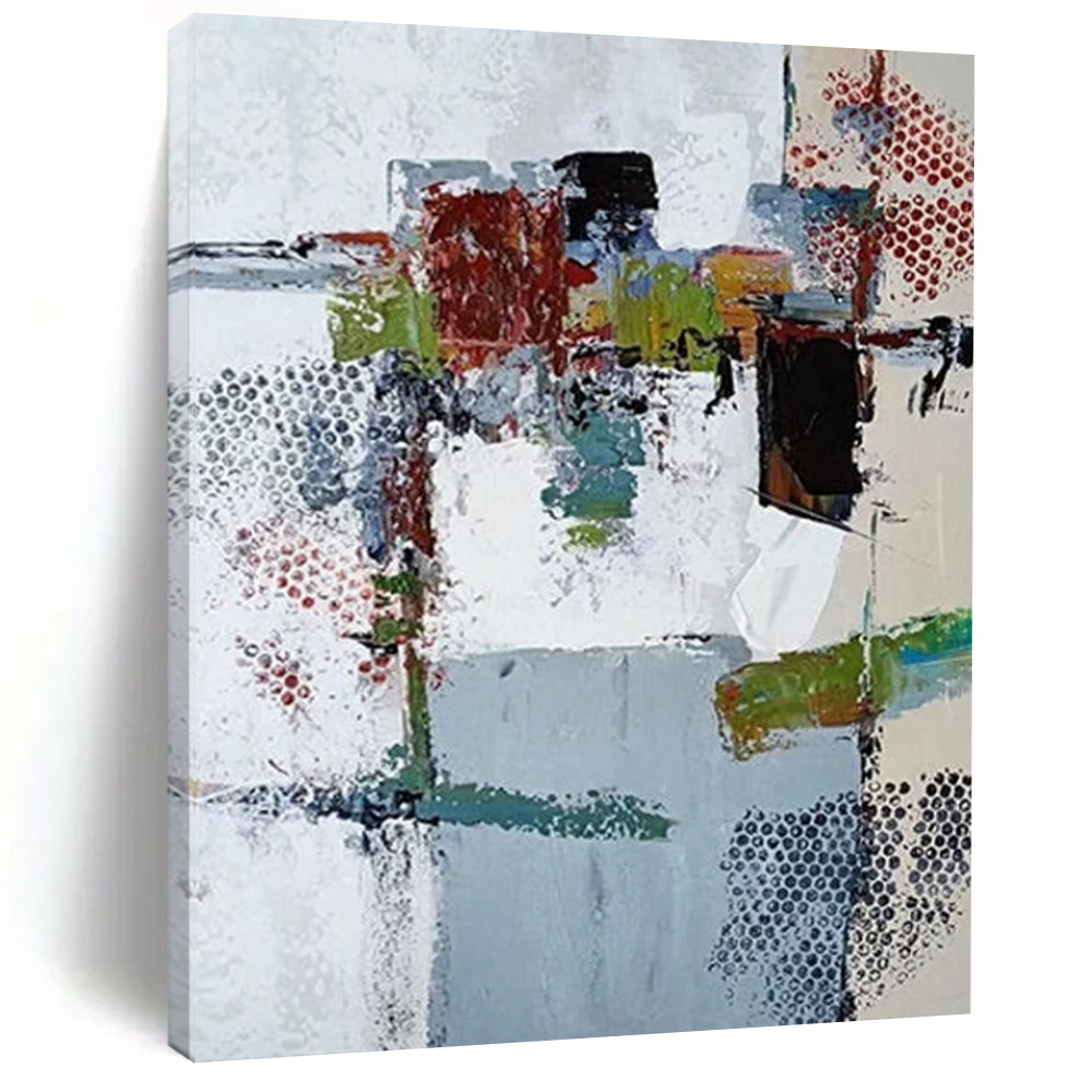 Monumental - Scale Hand - Painted Custom Abstract Work for Hallway and Hotel DTP042