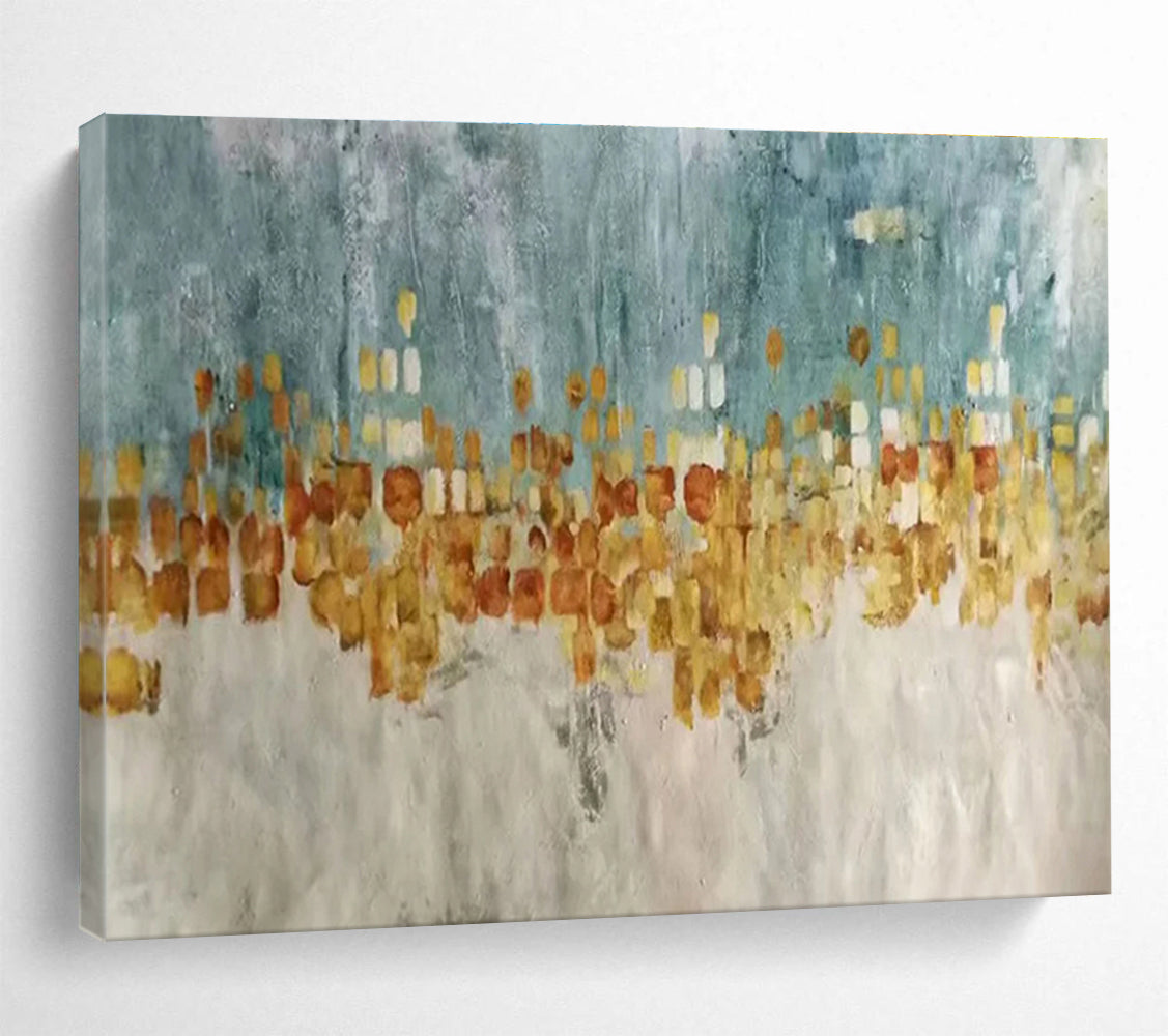 Alluring Original Immense Textured Hand - Applied Abstract Wall Mural for Captivating Focal Points DKH841
