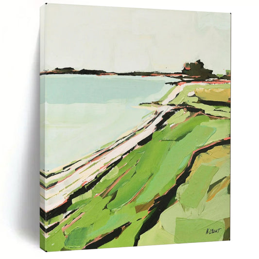 Artisan-Crafted Large-Scale Textured Canvas for Office & Entryway LargeART2147