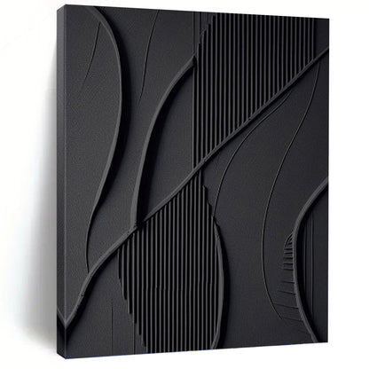 Grand - Sized Hand - Painted Textured Custom Abstract Canvas, Perfect for Dining Room and Living Room DKH1465