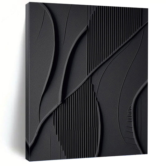 Grand - Sized Hand - Painted Textured Custom Abstract Canvas, Perfect for Dining Room and Living Room DKH1465
