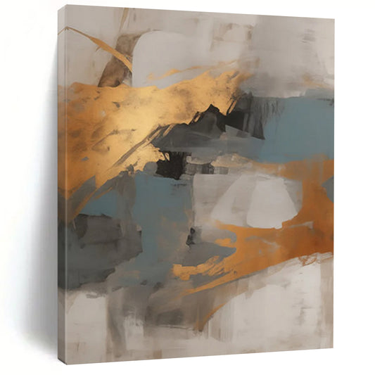 Tactile Trails: Oversized Custom Abstract Art for Living Room and Hallway DTP136