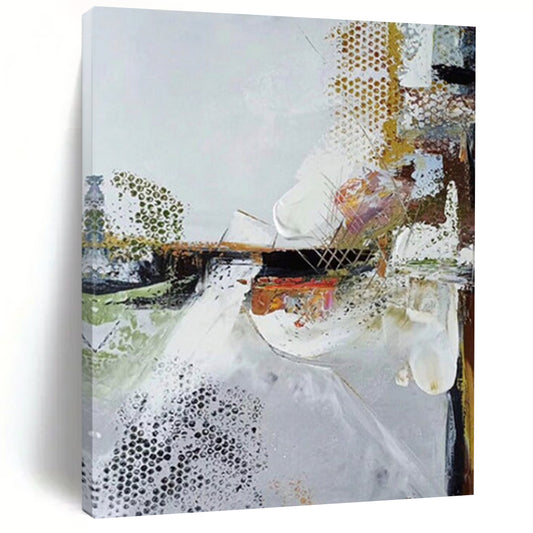 Extended - Reach Hand - Painted Textured Custom Abstract Painting for Dining Room and Living Room DTP047