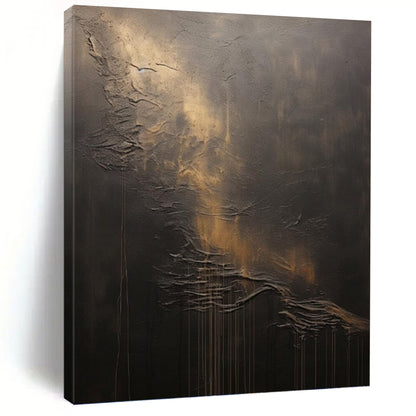 Vertical Hand - Painted Large Abstract Custom Gem for Living Room and Hallway DKH1663