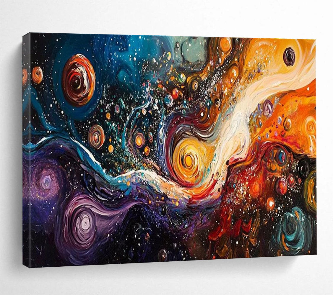 Giant Original Textured Hand - Crafted Abstract Painting for Transformed Environments DKH815