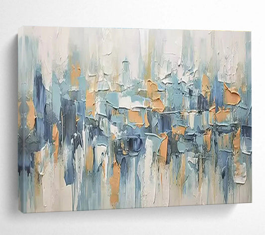 Vast Hand - Painted Textured Abstract Canvas for Interior Statement - Making DKH685