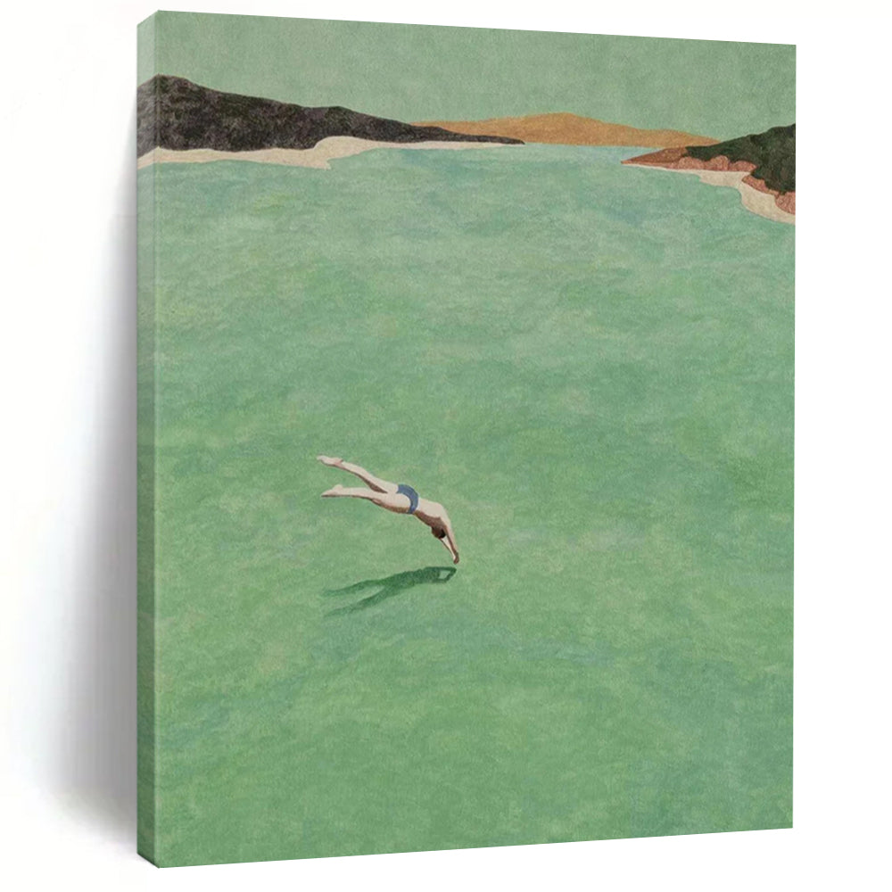 Custom Hand-Painted Big-Size Abstract Paintings for Hotel & Entryway DTP304