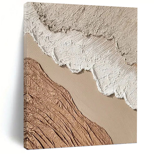 Designer - Crafted Masterpiece: Hand - Painted Textured Canvas Painting for Bar & Living Room DKH1130