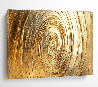 Golden Spiral Abstract - Luxe Modern Office Statement DLZ167