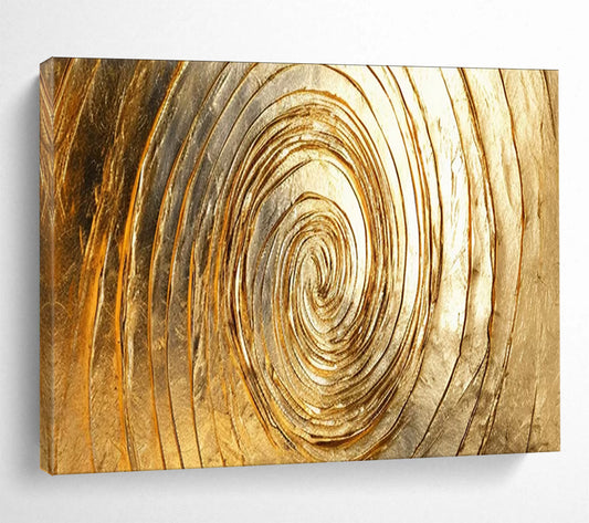 Golden Spiral Abstract - Luxe Modern Office Statement DLZ167