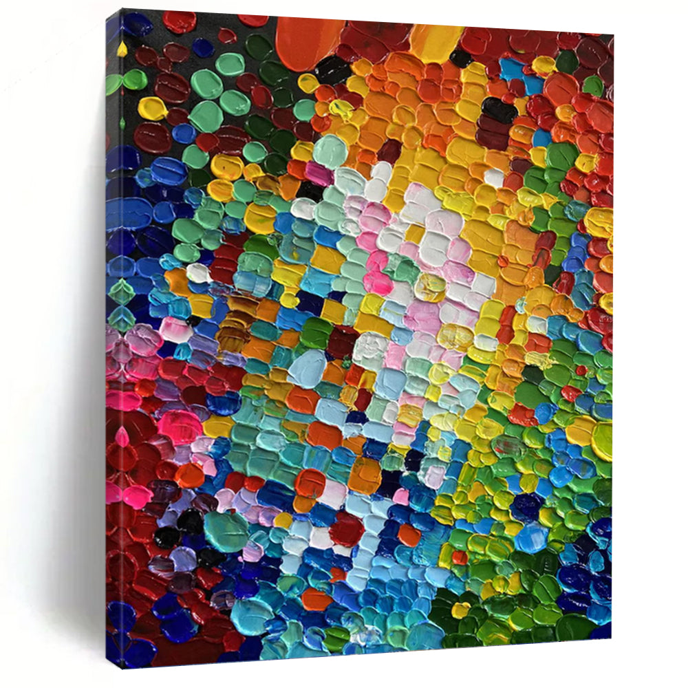 Uplifted Vertical Hand - Painted Textured Custom Abstract Ode for Living Room and Entryway DKH1592