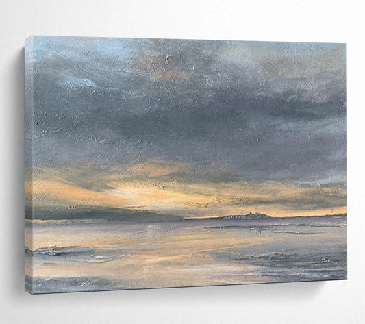 Sunset Over the Sea - Warm & Inviting Dining Room Art DLZ023