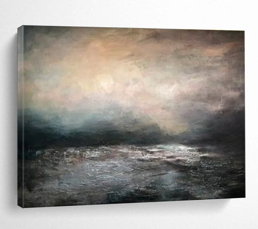 Immense Handmade Textured Abstract Painting for Sophisticated Interiors DKH769