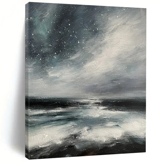 Huge Hand-Painted Abstract Canvases for Dining Room & Living Room LargeART2270