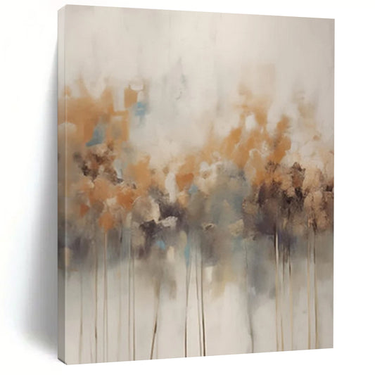 Cloud Wisp: Giant Hand - Painted Custom Abstract Canvas for Dining Room and Hallway DTP117