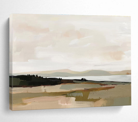 “Dynamic Horizons” Giant Abstract Artwork for Living Room & Dining Room DKH242