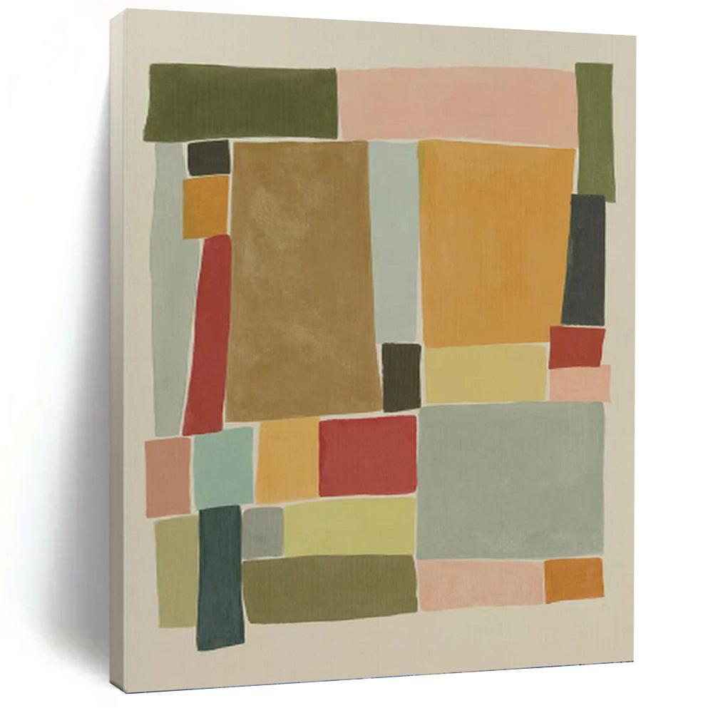 Playful Textured Abstract Canvas for Hallway & Bedroom DKH0964