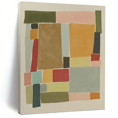 Playful Textured Abstract Canvas for Hallway & Bedroom DKH0964