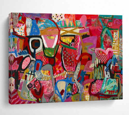 Colorful Abstract Fantasy - Playful Living Room or Nursery Decor DLZ239
