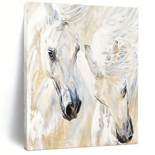 Custom Vertical Hand - Painted Large Abstract Canvas for Office and Entryway DKH1641