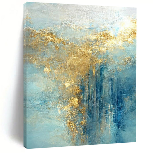 Super - Vast Hand - Painted Textured Custom Abstract Gemstone for Living Room and Hotel DTP063