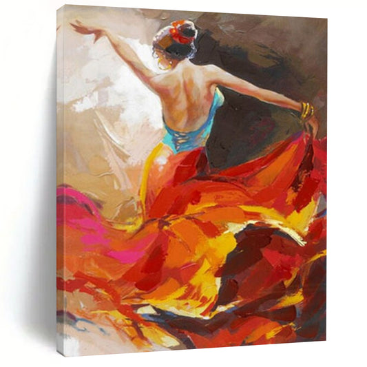 Large-Format Hand-Painted Abstract Canvases for Office & Studio LargeART2178
