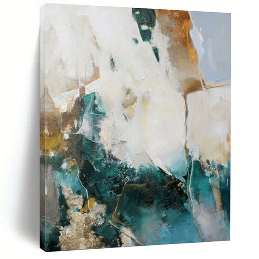 Oversized Hand - Rendered Custom Textured Abstract Painting for Living Room & Office DKH1013
