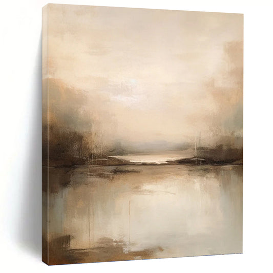Elegantly Grand Hand - Painted Textured Abstract Art for Reception Area & Lobby DKH1253