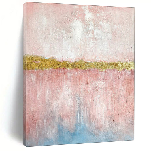 Custom Hand-Painted Abstract Mural for Office & Hotel LargeART1884