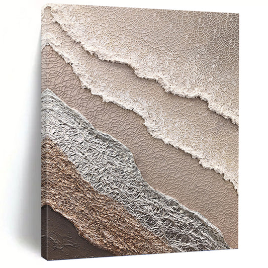 Custom - Made Hand - Painted Textured Abstract Canvas for Bedroom & Dining Room DKH0988