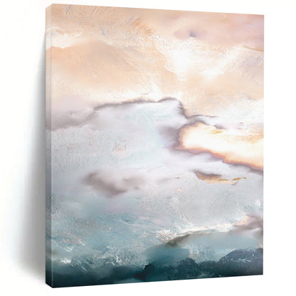 Large-Size Hand-Painted Abstract Art: Custom, Textured & Stunning DTP165